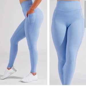 Buffbunny rosa pocket legging rainwater blue